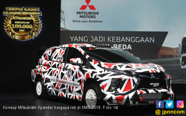 Mitsubishi Xpander Bergaya Reli Goda Pengunjung IIMS 2019 - JPNN.COM