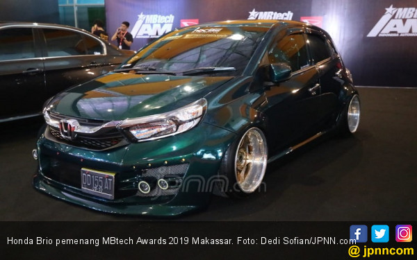 Berbekal Racikan Bordir dan Warna, Honda Brio Sabet Juara MBtech Awards 2019 - JPNN.COM
