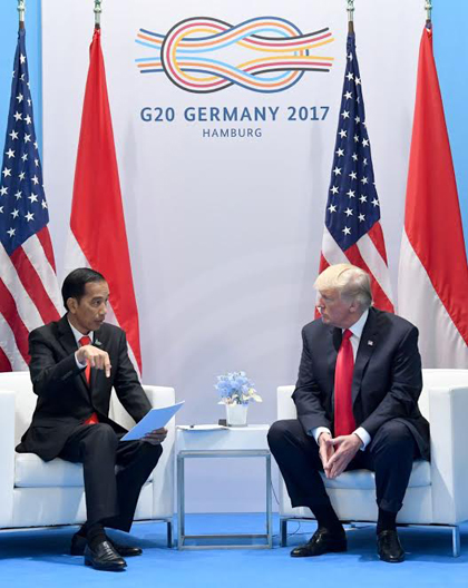 Ini Isi Pertemuan Empat Mata Jokowi dan Donald Trump