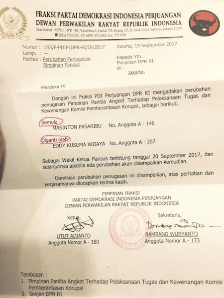 Oh, Ini Alasan PDIP Copot Masinton dari Pimpinan Pansus KPK