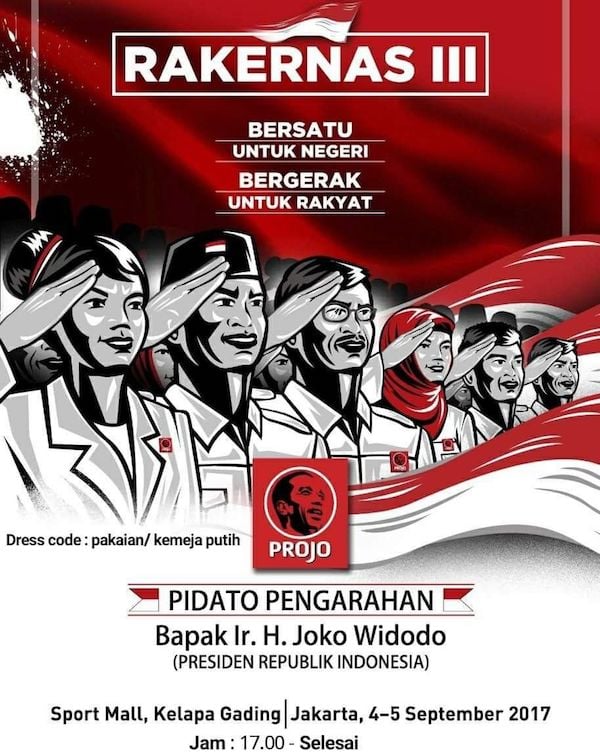 Satukan Gerak demi Platform Jokowi, Projo Siapkan Rakernas Lagi 