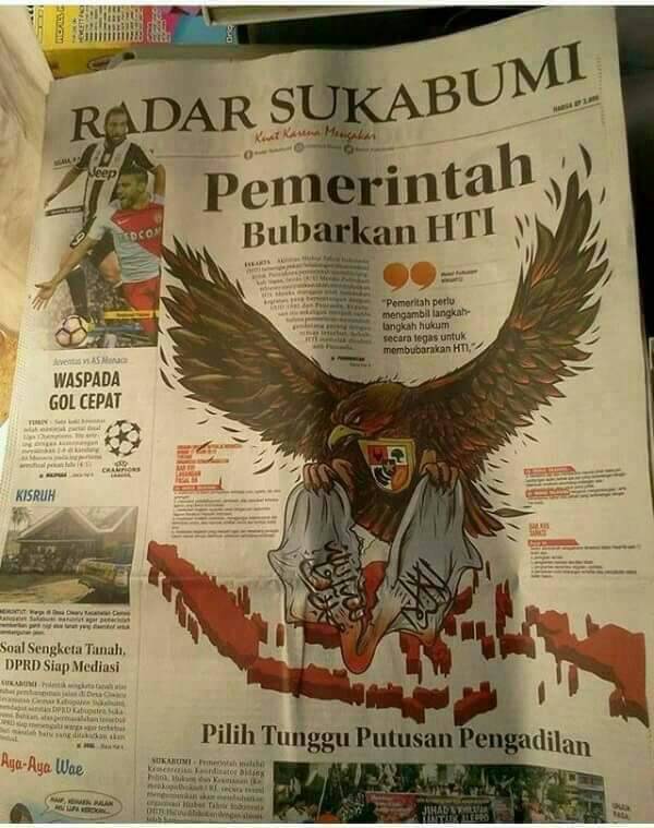 Radar Sukabumi Minta Maaf soal Ilustrasi Pembubaran HTI