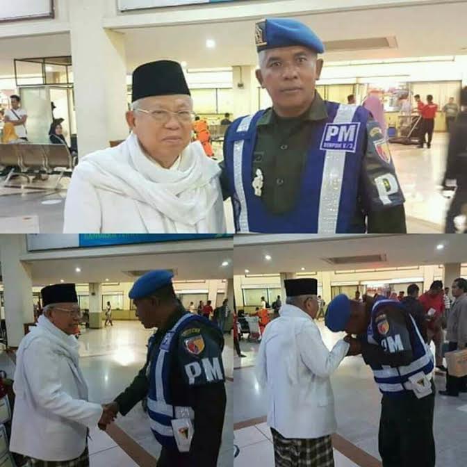 TNI Cinta Ulama, Personel Denpom Cium Tangan Kiai Ma’ruf Amin