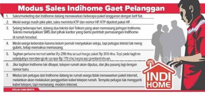 Warga Keluhkan Modus Indihome Gaet Pelanggan