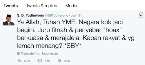 Jokowi Tanggapi Cuitan SBY, Nih Komentarnya...