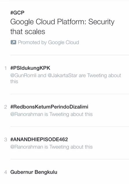 PSI Dukung KPK Trending Topics di Twitter