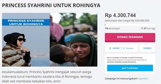 Astaga! Galang Dana untuk Rohingya, Syahrini Baru Dapat...