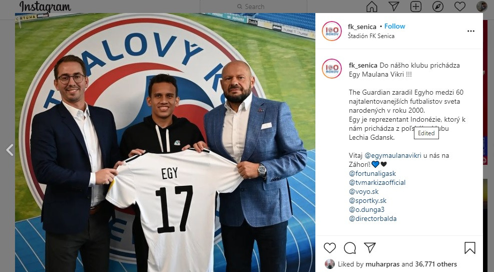 Egy Maulana Vikri Dan Potensi Bisnis Untuk Klub Fk Senica Oh Ternyata Jpnn Com