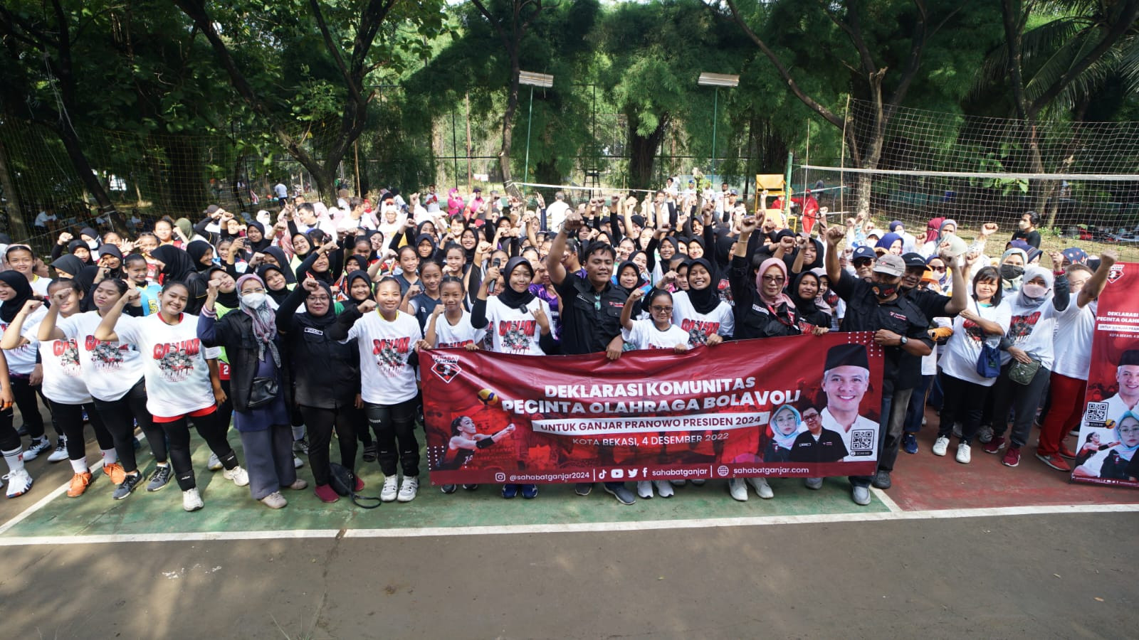 Saga Jaring Dukungan untuk Ganjar Pranowo di Bekasi lewat Turnamen Voli - JPNN.com