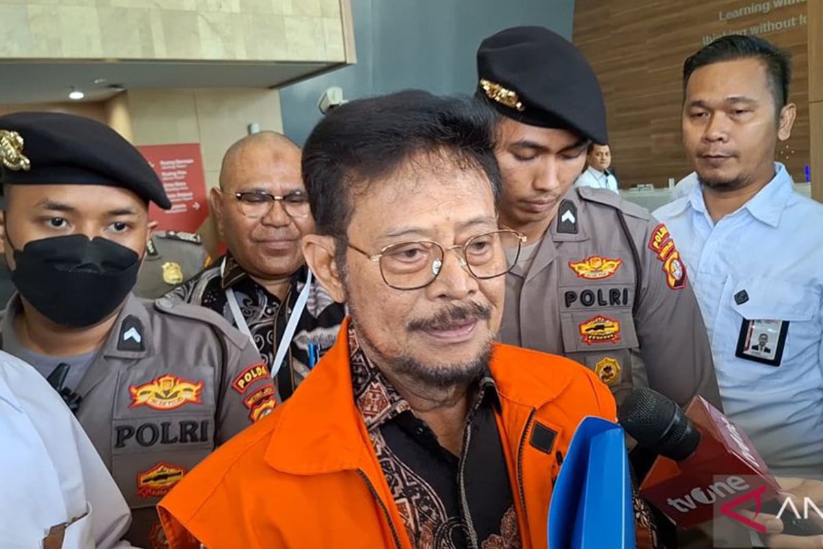 Mantan Menteri Pertanian Syahrul Yasin Limpo (SYL). ANTARA/Fianda Sjofjan Rassa.