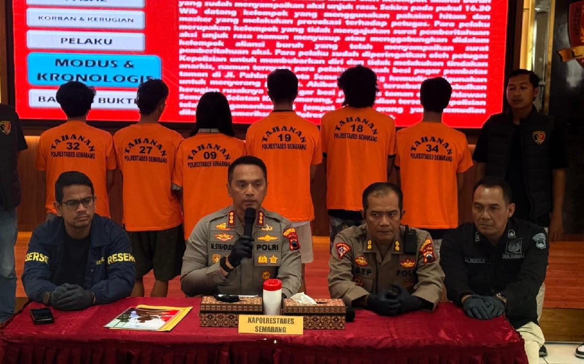 Kelompok Anarko Dalang Kerusuhan Hari Buruh di Semarang, 6 Mahasiswa Jadi Tersangka - JPNN.com