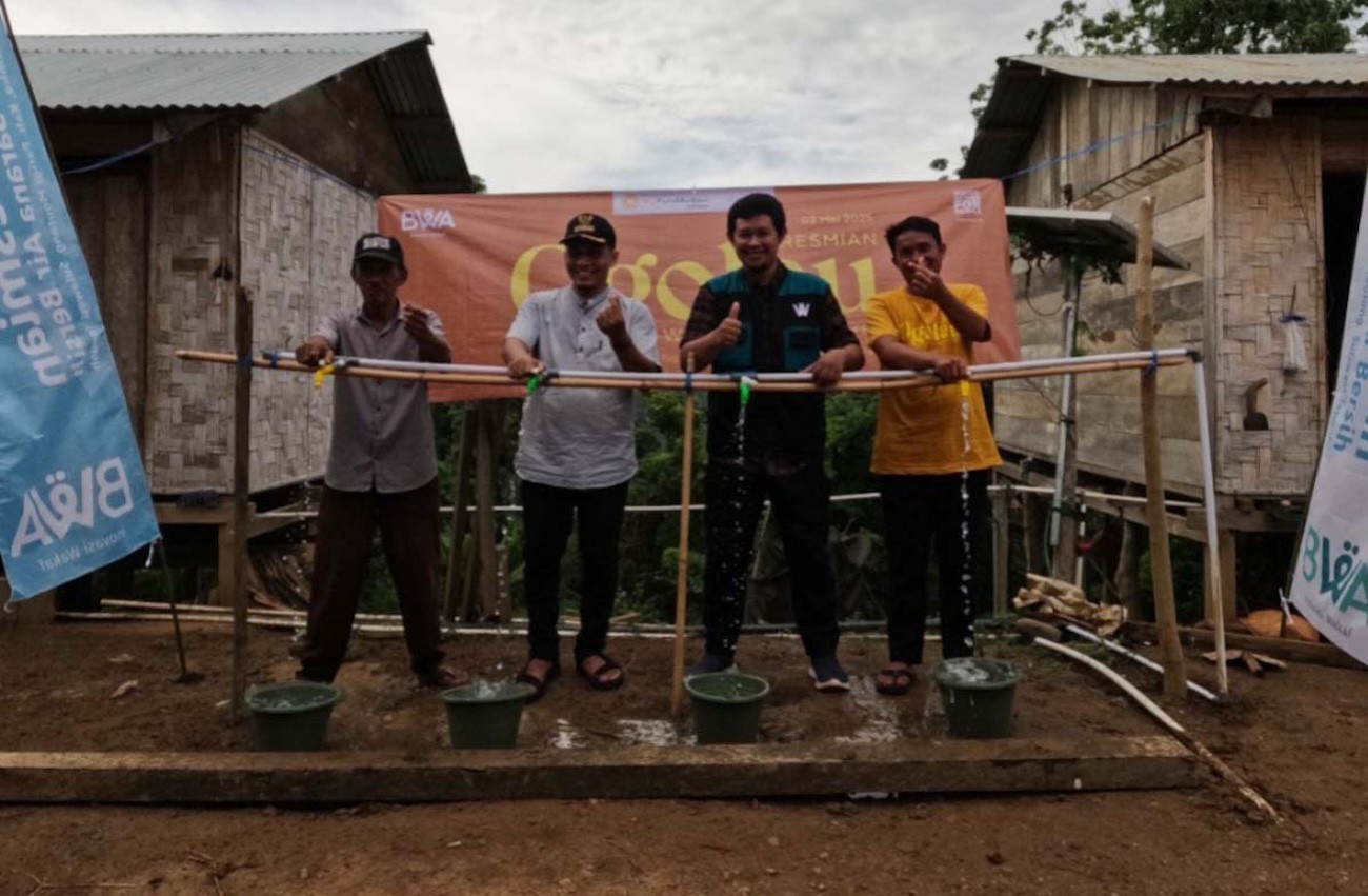 Berkat Wakaf BWA, Air Bersih Kini Mengalir di Dusun Ogolau - JPNN.com