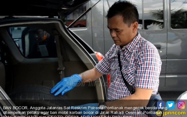  Ban  Mobil  Bocor  Uang Rp 600 Juta Melayang Daerah JPNN com