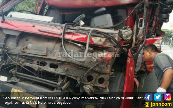 Pipis di Jalur Pantura Kernet Truk  Tergencet Hingga Tewas 