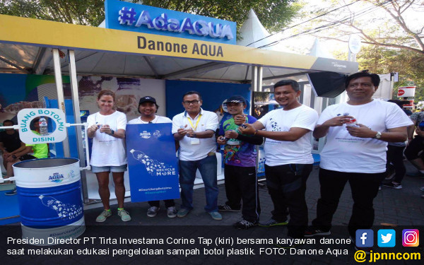 Danone Aqua Kampanyekan Daur Ulang Sampah Botol Plastik di 
