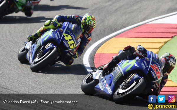 Penderitaan Valentino Rossi  saat Balapan MotoGP Aragon 