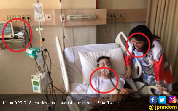 Warganet Ungkap Kejanggalan Foto Kondisi Setya Novanto 