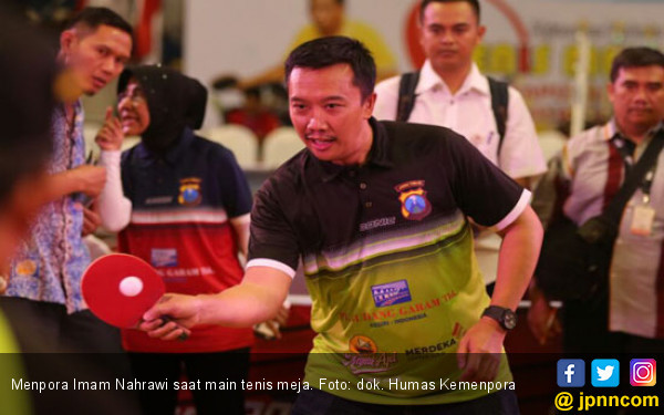 Menpora Buka Kejuaran Terbuka Tenis Meja Piala Kapolda Jatim - JPNN.COM