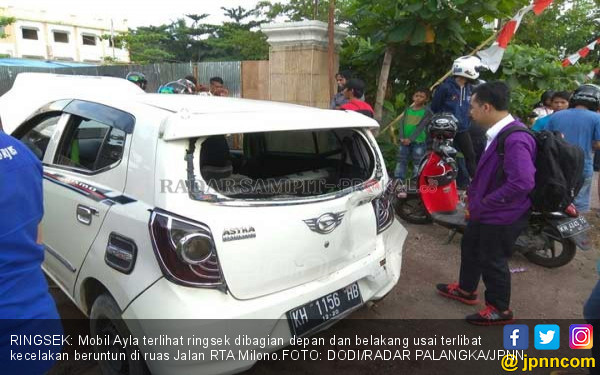  Truk  Motor dan 2 Mobil  Terlibat Tabrakan Maut Daerah 