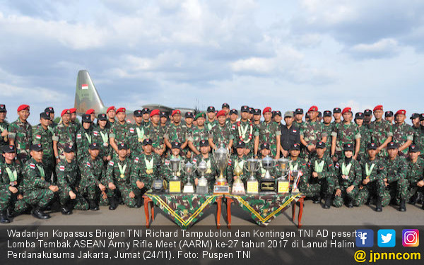 TNI AD Juara Umum Lomba Tembak Internasional AARM 2017 