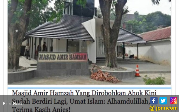 Ahok Difitnah Dituduh Robohkan Masjid Amir Hamzah Kaskus