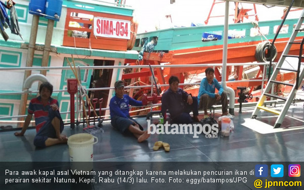 Empat Kapal  Pencuri Ikan  Asal Vietnam Ditangkap di Natuna 