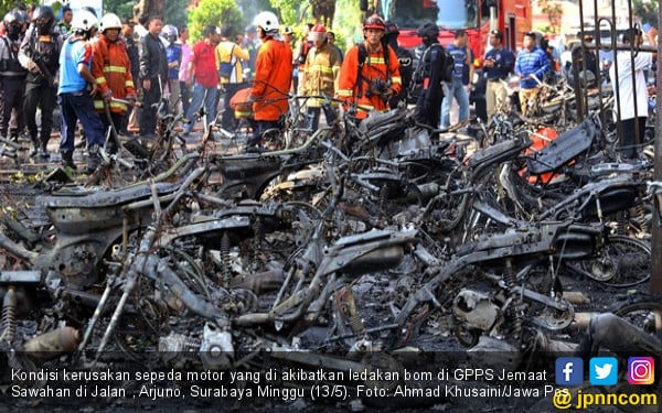 Otak Peledakan Bom di Surabaya Baru Pulang dari Syria 