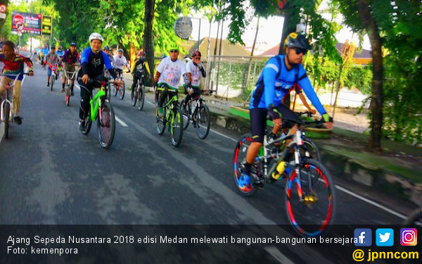 Bangunan Bersejarah Menjadi Ikon Sepeda  Nusantara Medan 