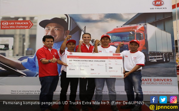 Ini Pemenang Kompetisi Pengemudi UD Trucks Extra Mile Ke-3 - JPNN.COM