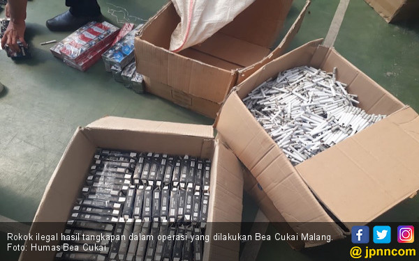 Petugas Bea Cukai Malang Amankan 566.200 Rokok Ilegal - JPNN.COM