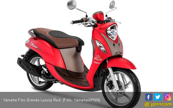 Fino Grande Luxury Red, Hadiah Yamaha Buat Hijaber - JPNN.COM