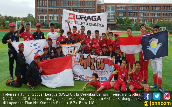 IJSL Cipta Cendekia Juara Gothia Cup China 2018 - JPNN.COM