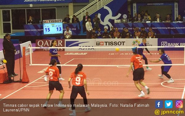 Mbak Puan Semangati Timnas Takraw Indonesia Lawan Malaysia 