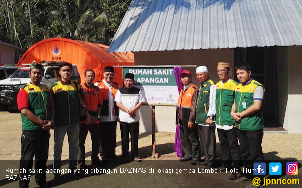 BAZNAS Bangun Rumah Sakit Lapangan di Lombok Utara - JPNN.COM