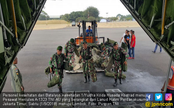 TNI Kembali Kirim Batalyon Kesehatan ke Lombok - Nasional ...