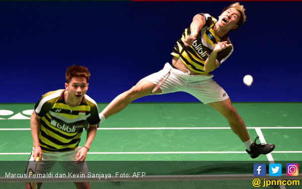 Tampil Ganas, Marcus / Kevin Back to Back di Japan Open - JPNN.COM