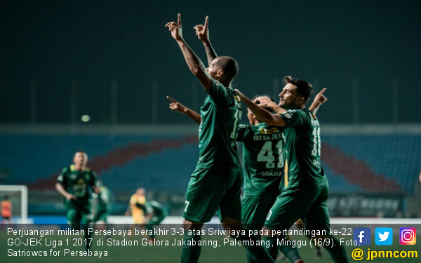 Sriwijaya FC vs Persebaya: Hujan Gol Tercipta di Jakabaring - JPNN.COM