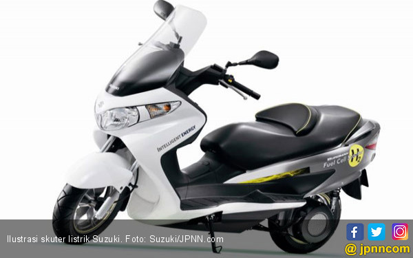  Suzuki  Siapkan Skuter Listrik  Setara Motor  125 cc 