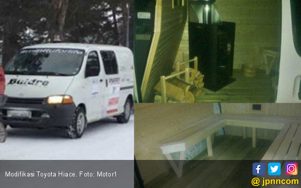 Modifikasi  Toyota Hiace  Ada Ruang Sauna di Kabin 