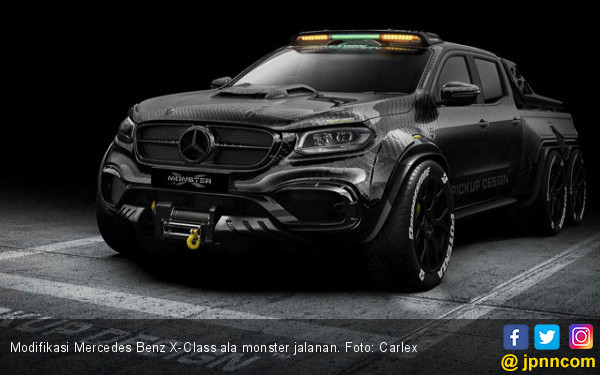 Modifikasi Mercedes Benz X-Class: Monster Penolong di Jalan - JPNN.COM