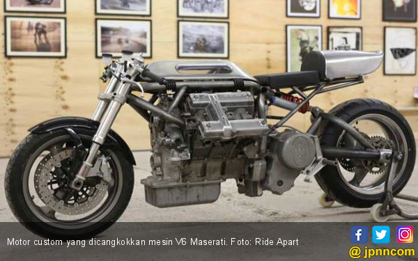  Edan  Motor  Custom Ini Dicangkok Mesin V6 Maserati 