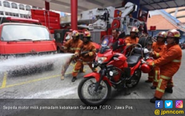 Lebih Lengkap dengan Sepeda Motor  Pemadam Api Daerah  