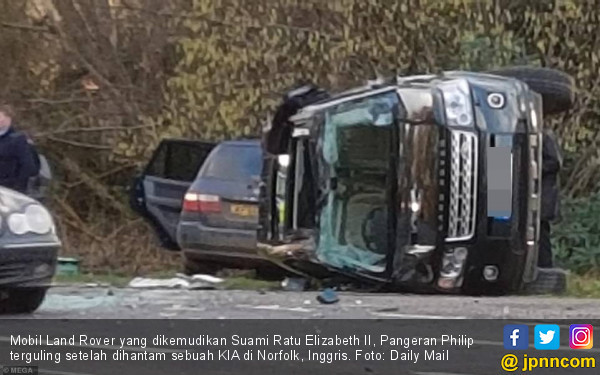 Sebabkan Kecelakaan Mobil Suami Ratu Elizabeth Lolos dari 