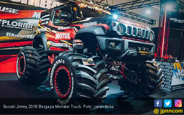 Suzuki Jimny 2018 Bergaya Monster Truck, Saingi El Toro Loco - JPNN.COM