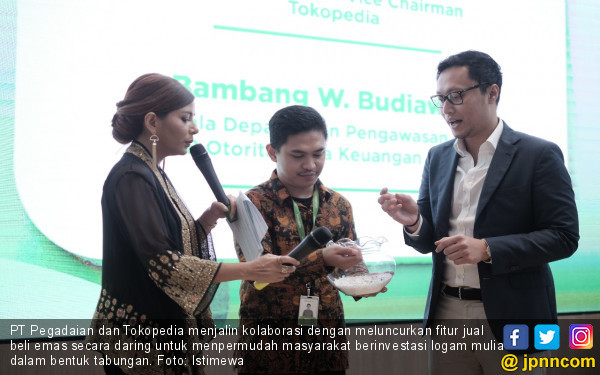 Pegadaian Gandeng Tokopedia, Investasi Emas Semakin Mudah  Ekonomi JPNN.com