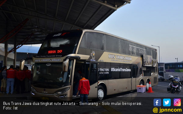 Bus Trans Jawa Beroperasi Rute Jakarta Semarang Solo