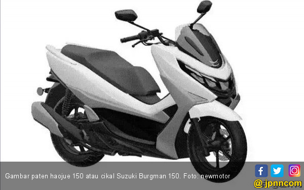 Ditengarai Calon Suzuki Burgman 150 Terinspirasi Honda  PCX  