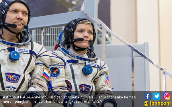 Astronaut AS dan Rusia Rampungkan Misi 204 Hari di Luar ...