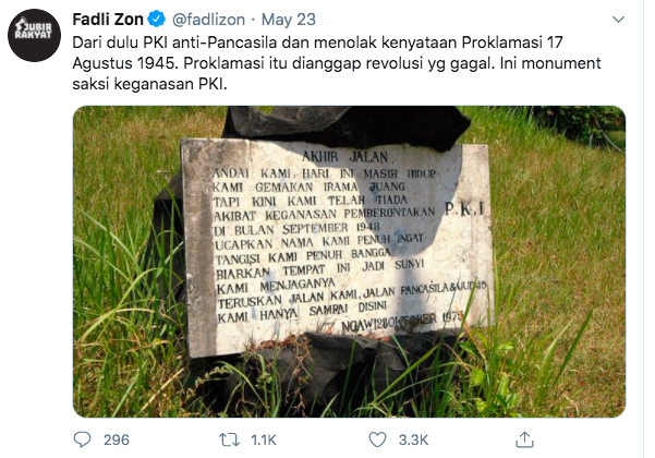 Ssst...Fadli Zon Berkicau Soal PKI, Ada Apa ya?