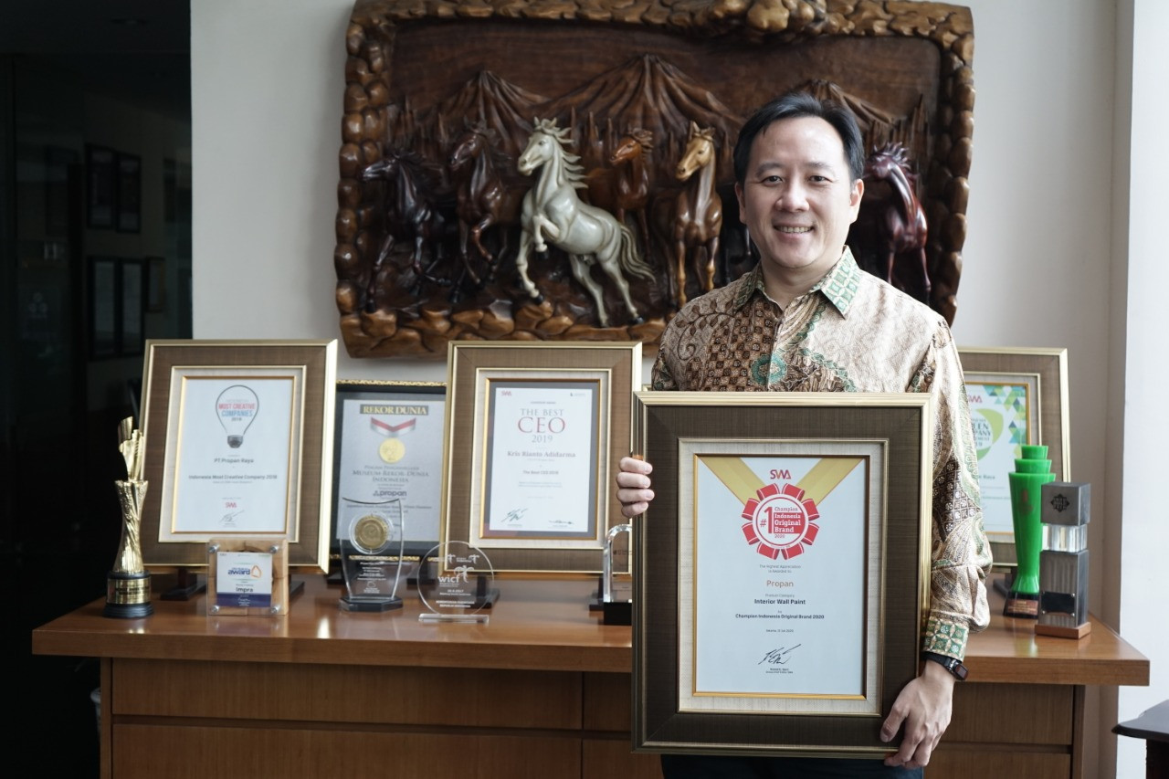  Propan Raya  Raih Penghargaan Indonesia Original Brand 